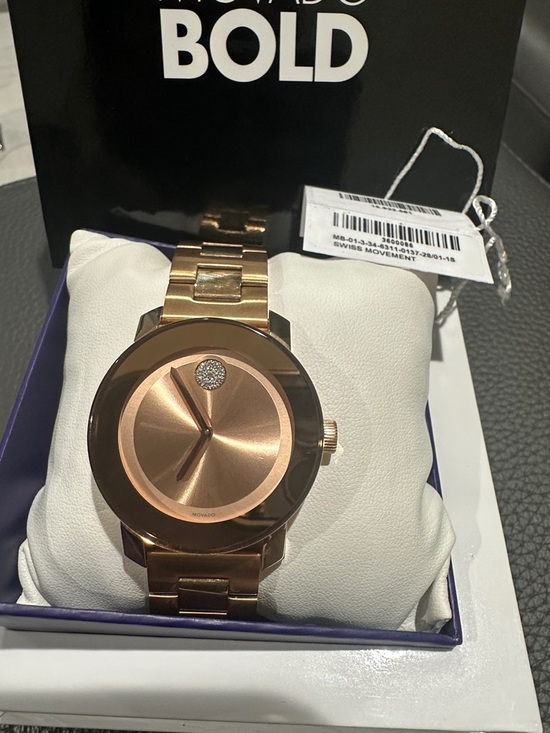 Movado Accessories - Movado Bold in Rose Gold-tone Watch